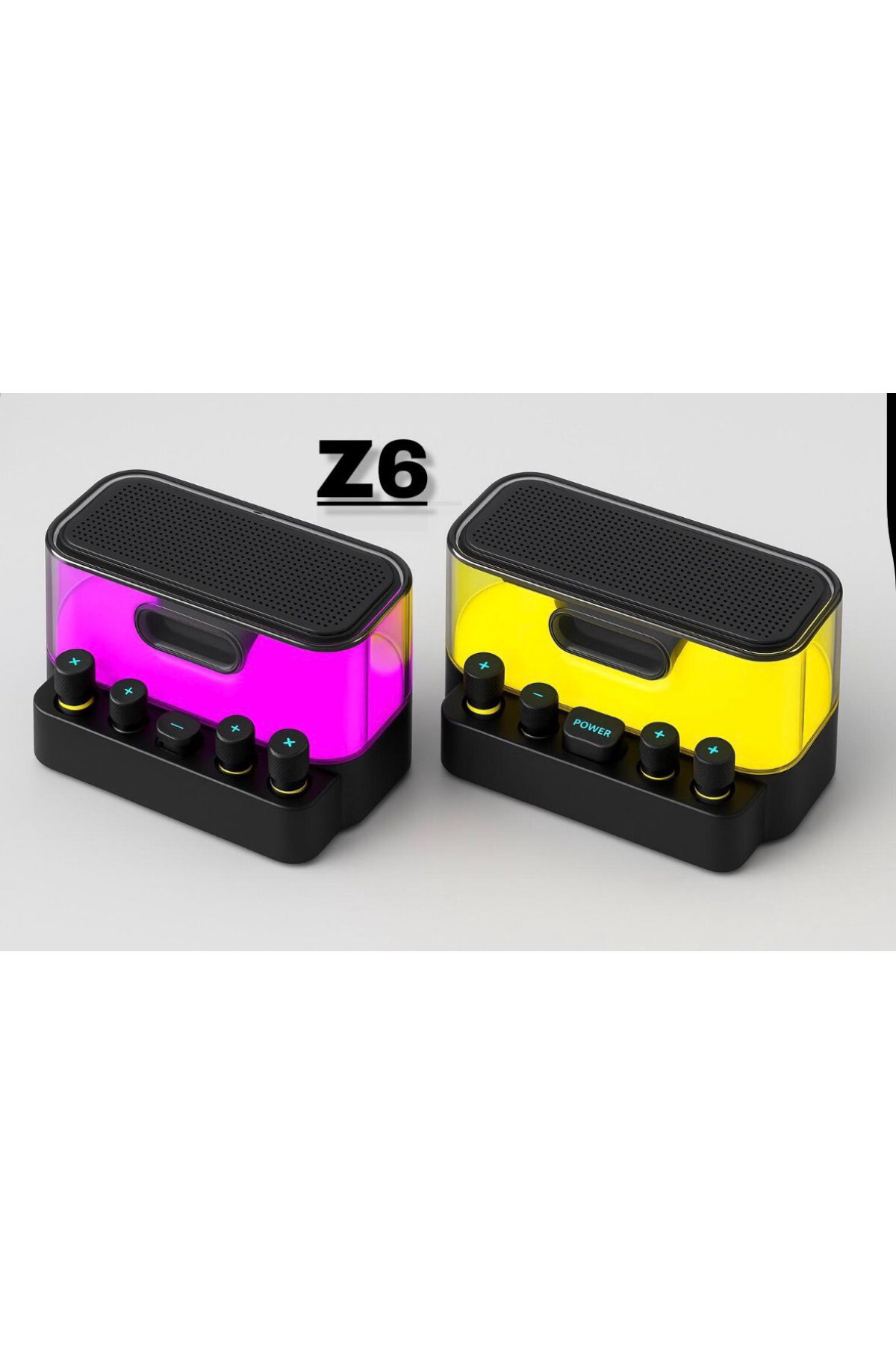 Z6 RGB Atmosfer Şeffaf Bluetooth Hoparlör